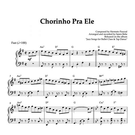 Free Sheet Music Chorando Pra Hclia Chorinho Do Capibaribe